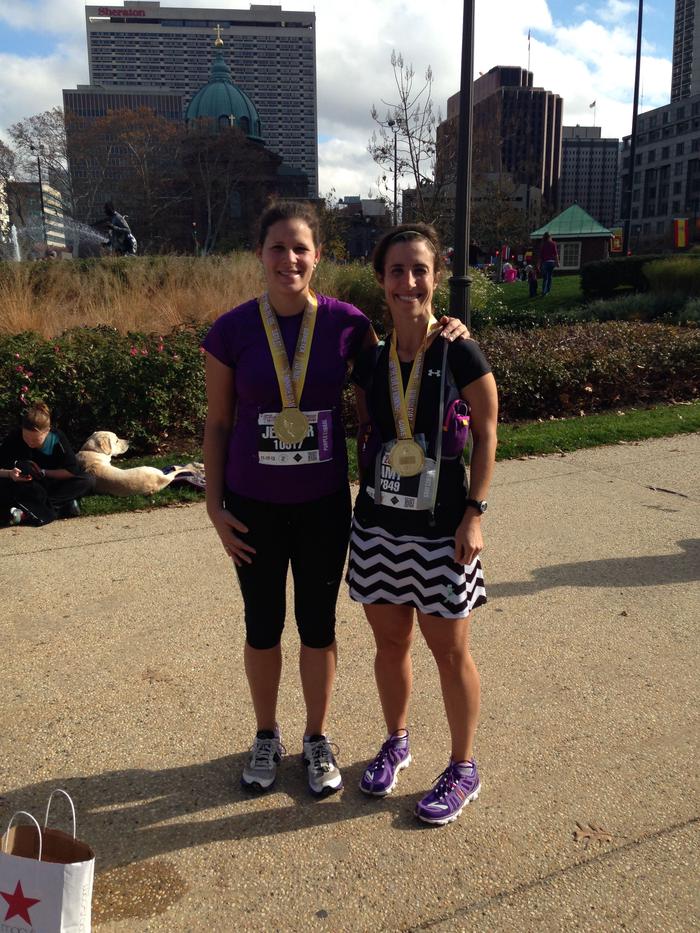 Enjoying the post race time with Jenny Enjoying the post race time with Jenny