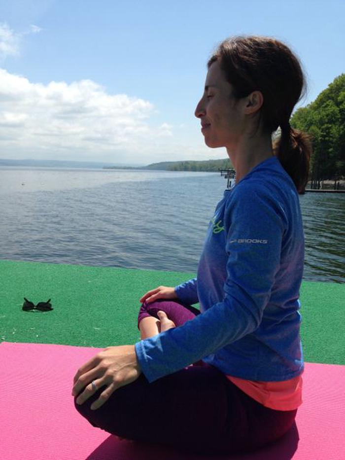 Yoga/Pilates on Kathey's dock Yoga/Pilates on Kathey's dock