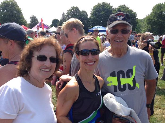 After the race with my Mom and Dad After the race with my Mom and Dad