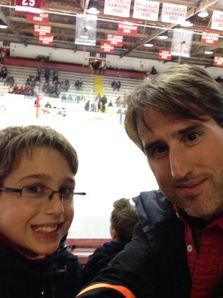 Scott and Xander at Cornell's Lynah Rink Scott and Xander at Cornell's Lynah Rink