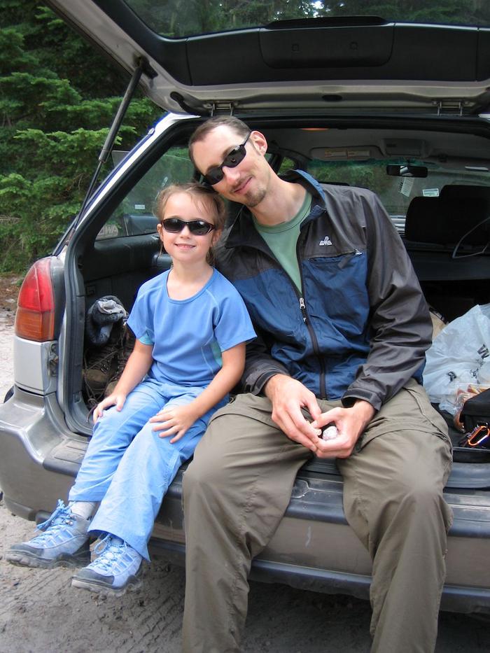 With Adam after the hike With Adam after the hike