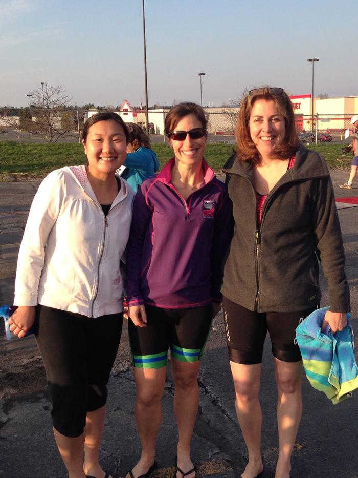 With Anne (left) and Diane (right) before the event With Anne (left) and Diane (right) before the event