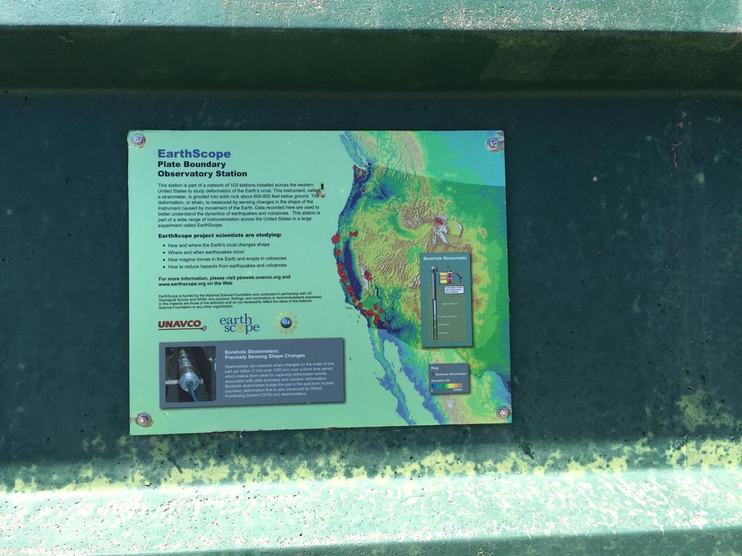EarthScope sign