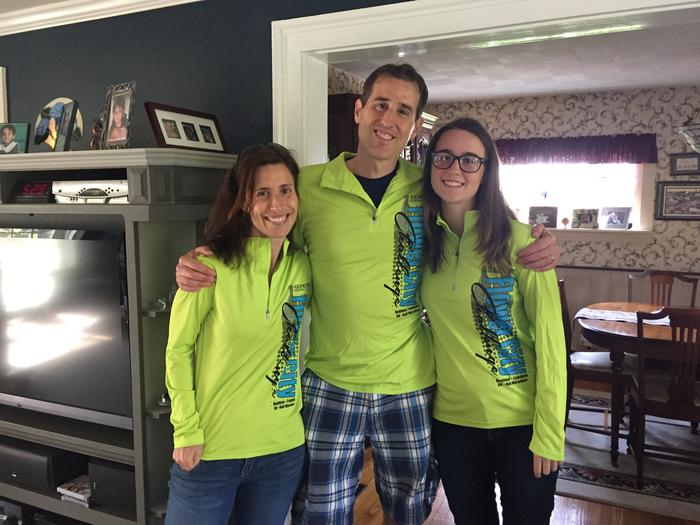 In our 1/4 zips at my in-laws' house before dinner. In our 1/4 zips at my in-laws' house before dinner.