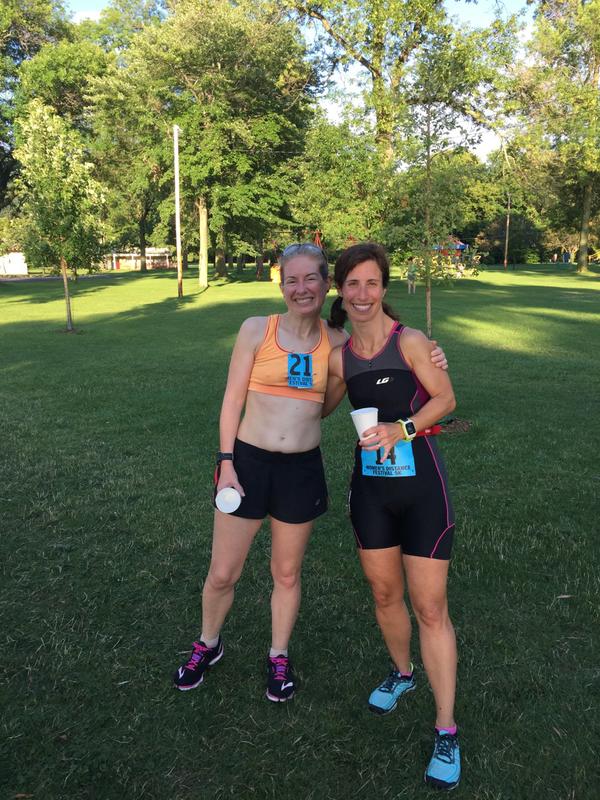 With Tonya after the race