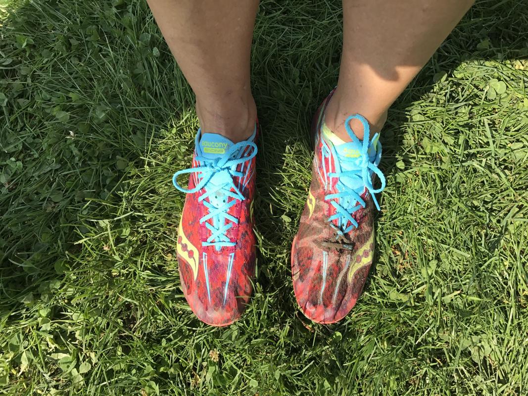 My spikes after the race.