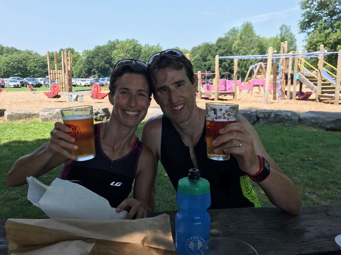 Post race meal and beer! Post race meal and beer!