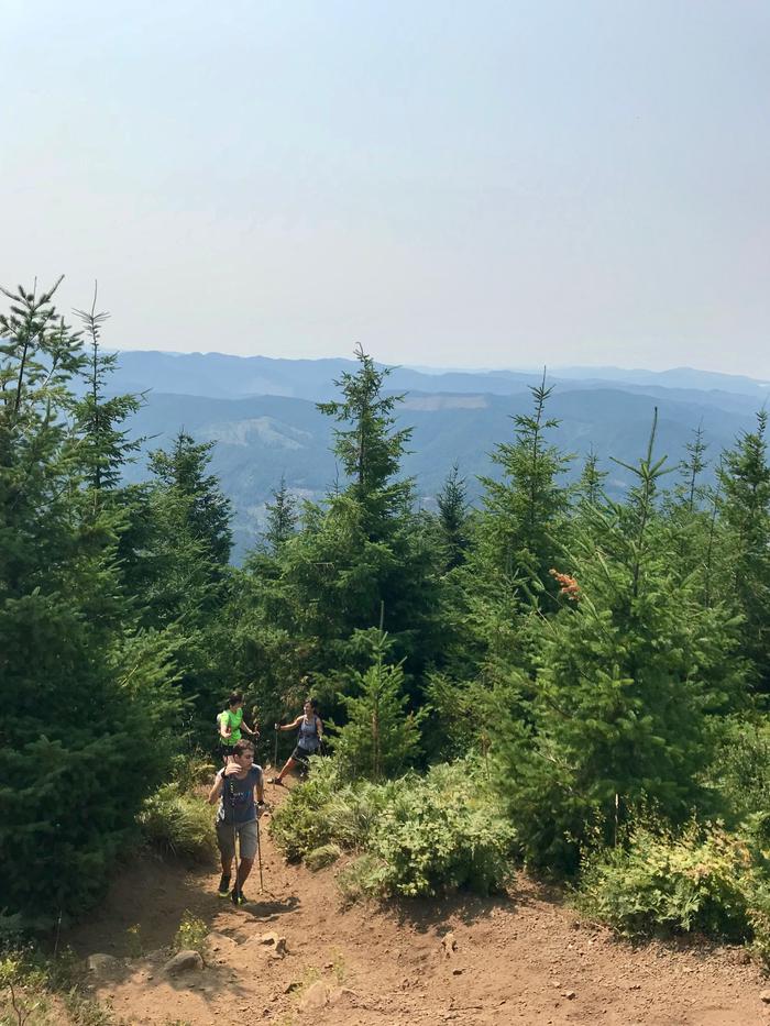 We are almost to the top! Scott beat us by a little bit so he was enjoying the views as he waited for us to ascend. We are almost to the top! Scott beat us by a little bit so he was enjoying the views as he waited for us to ascend.
