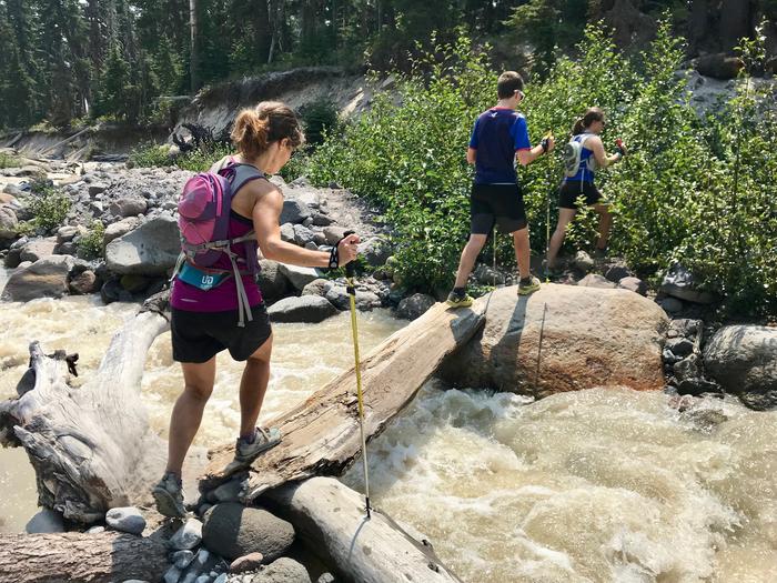 Crossing the creek again Crossing the creek again