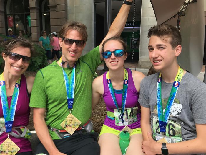 All of us after the race. Photo by Brenda Michaud. All of us after the race. Photo by Brenda Michaud.