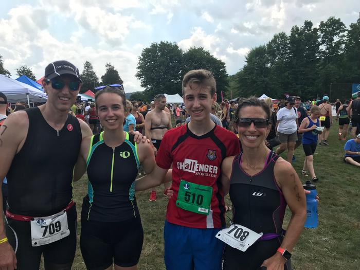 The 4 of us after the race! Psyched that this is a family tradition. The 4 of us after the race! Psyched that this is a family tradition.