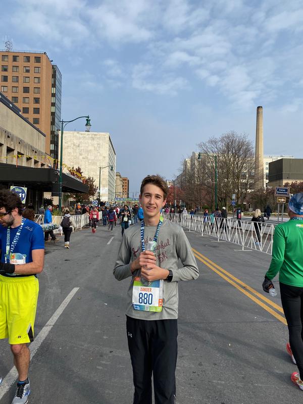 Xander post race.
