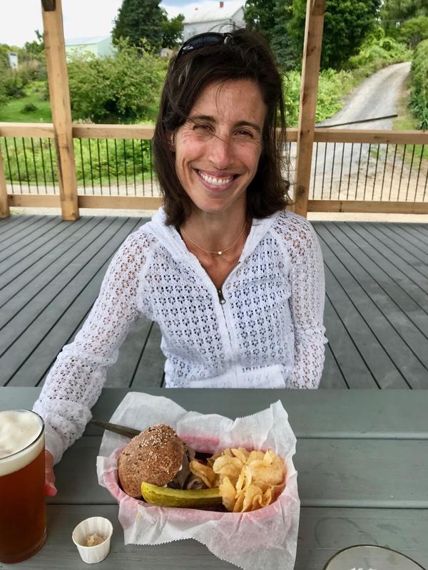 At Two Goats brewing