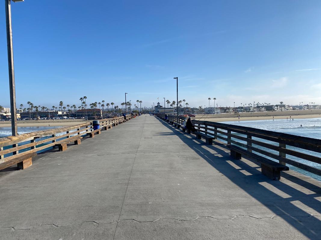 From the pier