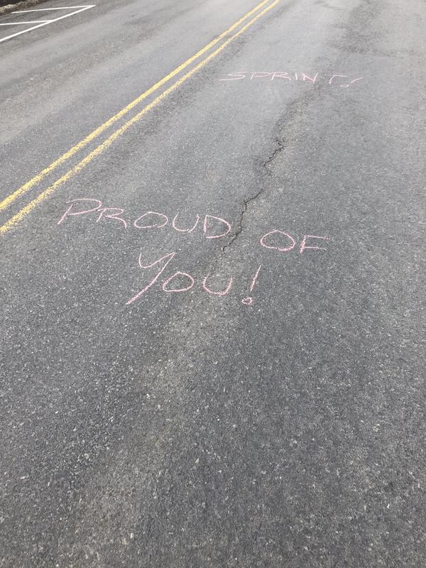 Supportive chalk messages