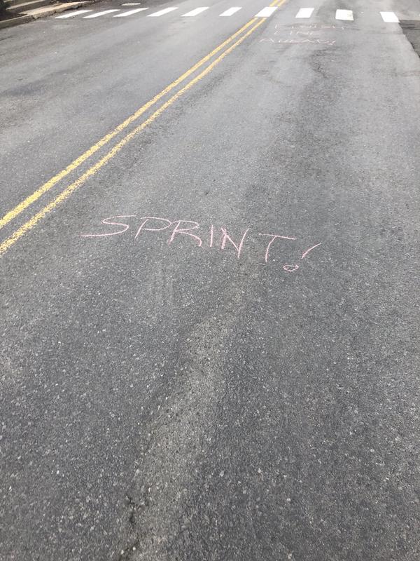 Supportive chalk messages