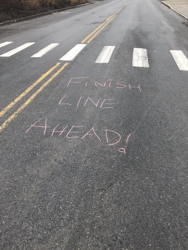 Supportive chalk messages