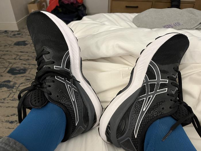 My new shoes from Asics. I'm so grateful to Elizabeth, Scott and the store employees for staying open to help! My new shoes from Asics. I'm so grateful to Elizabeth, Scott and the store employees for staying open to help!